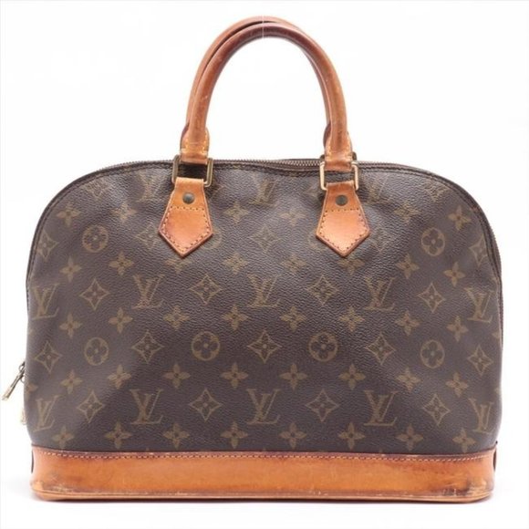 Louis Vuitton Alma Brown Monogram Canvas Shoulder Bag - Picture 1 of 13